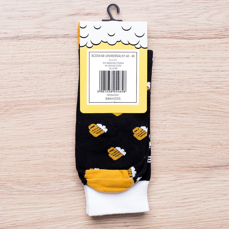 Śmieszne skarpety męskie r. 42-45 Beer Lover upominek dla piwosza prezent dla piwosza skarpetki piwo