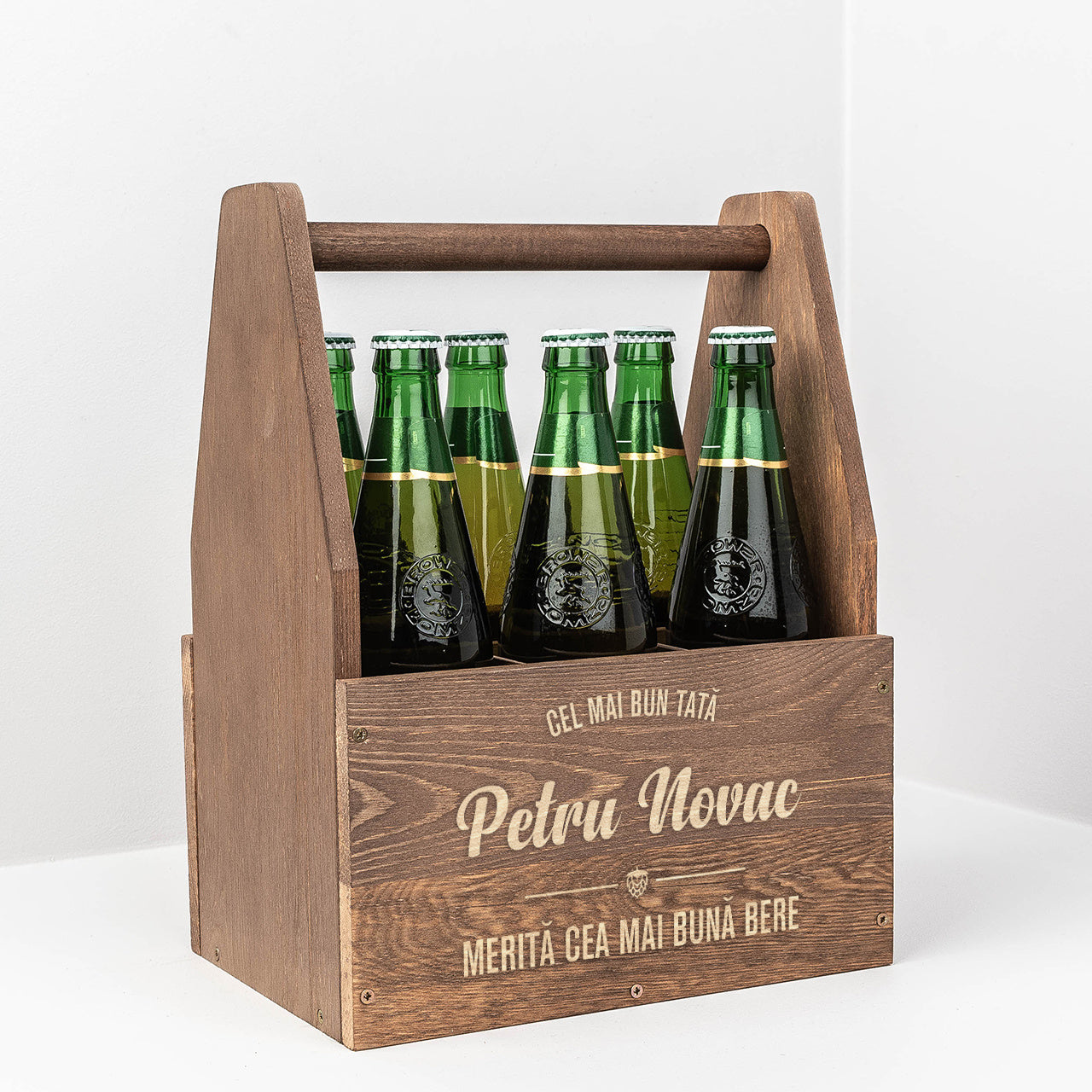 Nosidło grawerowane na prezent dla taty skrzynka na piwo dla taty prezent na Dzień Taty