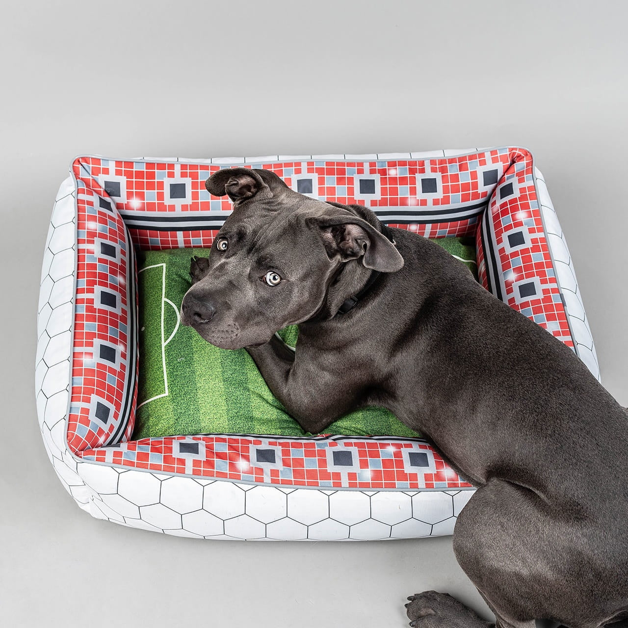 Posłanie dla psa - stadion piłkarski legowisko dla psa prezent dla psiarza prezent dla psiary