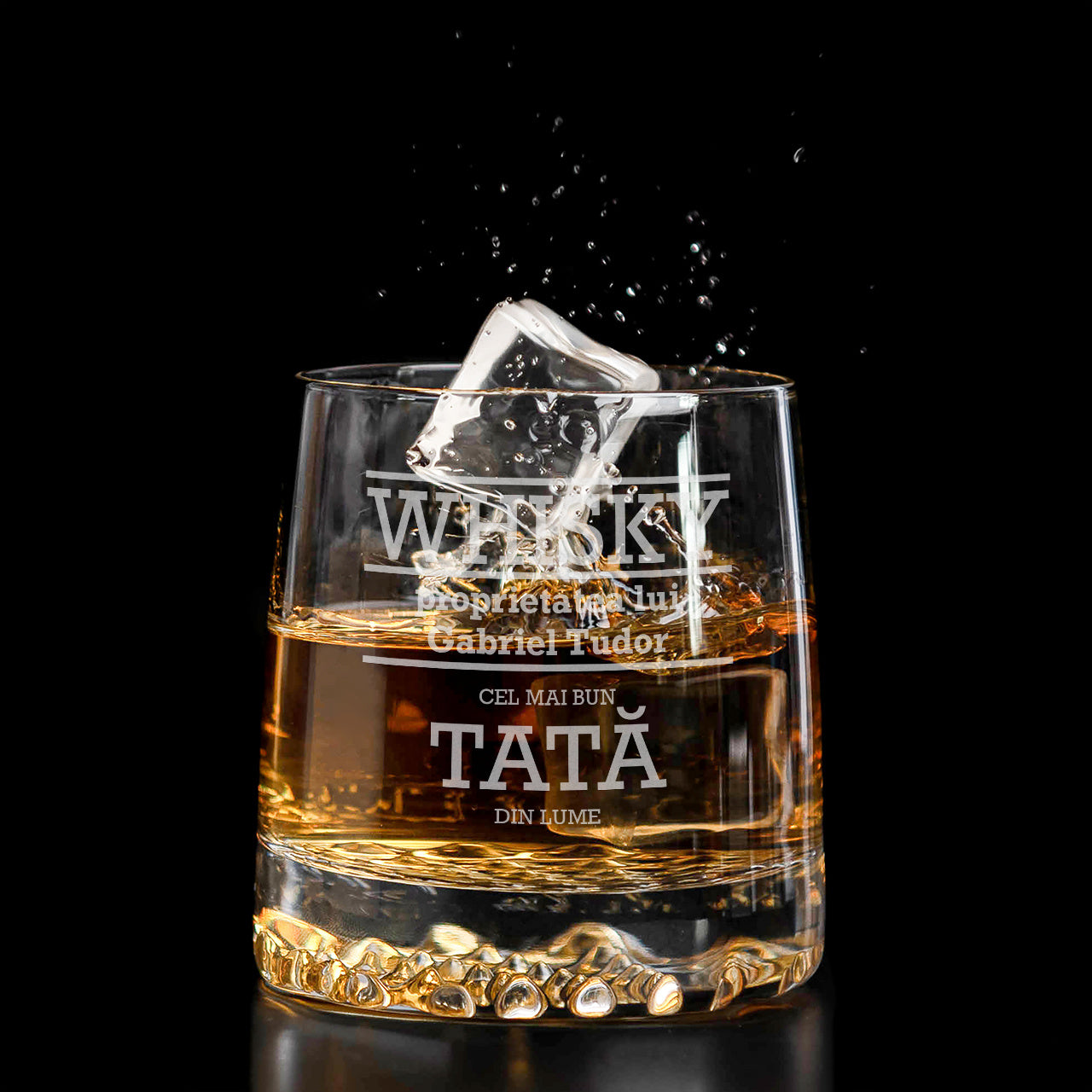 Pahar gravat pentru tata de Ziua Tatălui