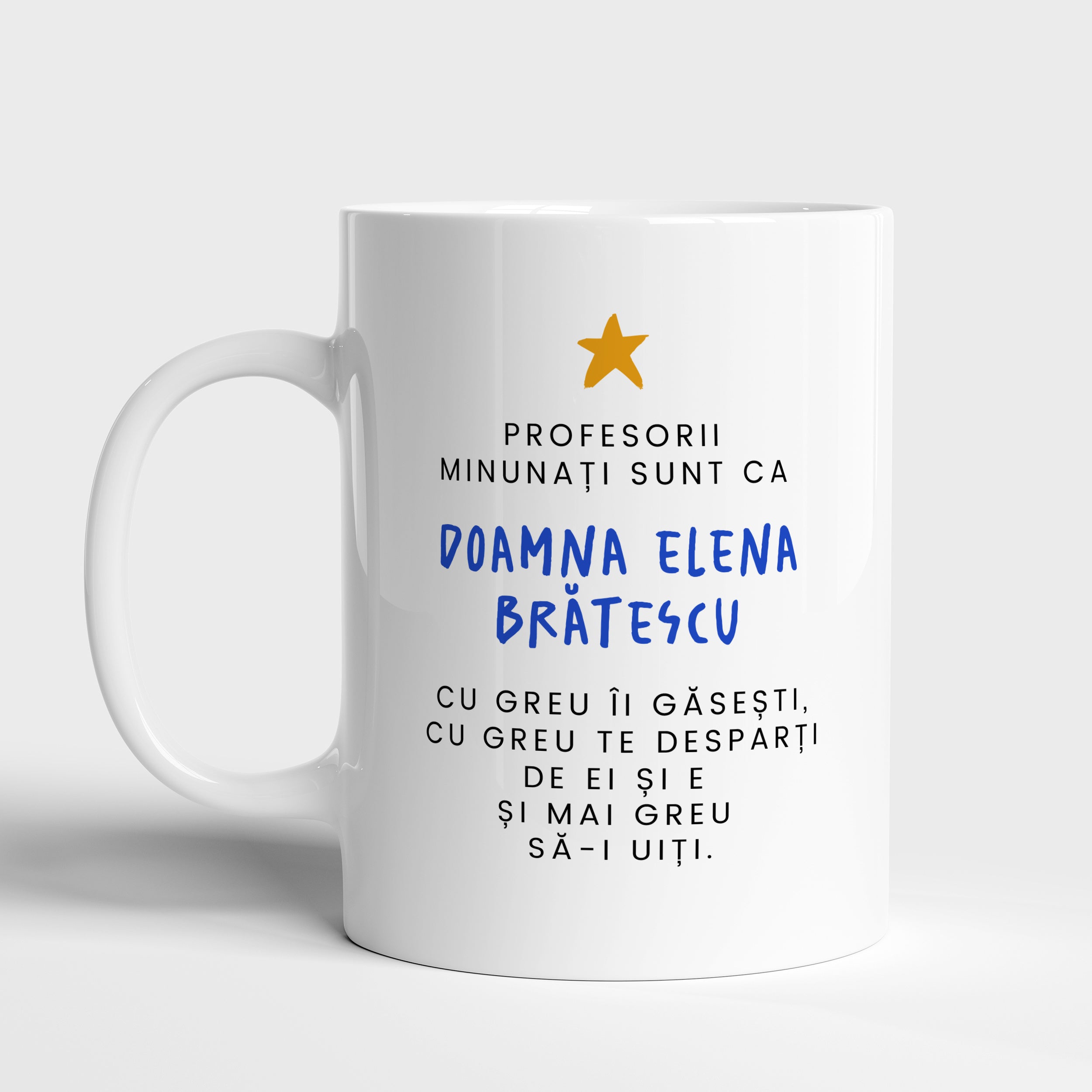 Cană pentru profesoară - cadou la încheierea anului școlar