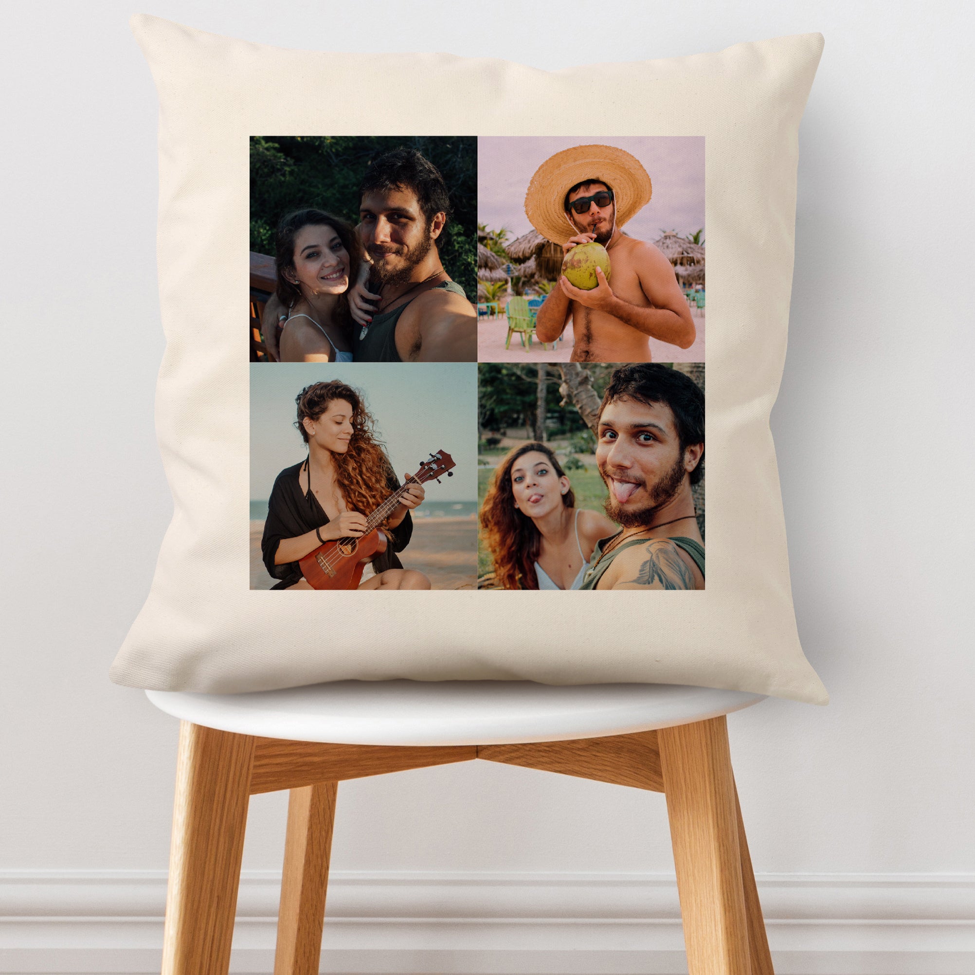 Pernă cu fotografii – colaj foto, cadou pentru o persoană dragă