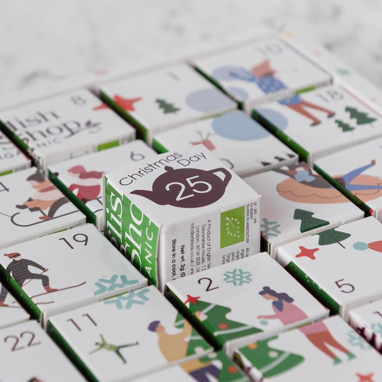 Kalendarz adwentowy herbaty English Tea Shop prezent na mikołajki kalendarz adwentowy z herbatami