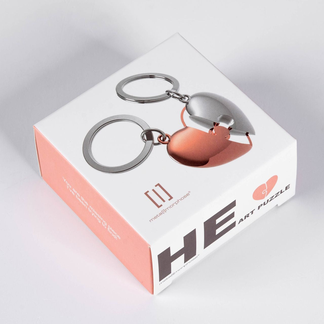 Breloczki dla pary - dwie połówki serca breloczki na walentynki prezent dla pary prezent na walentynki