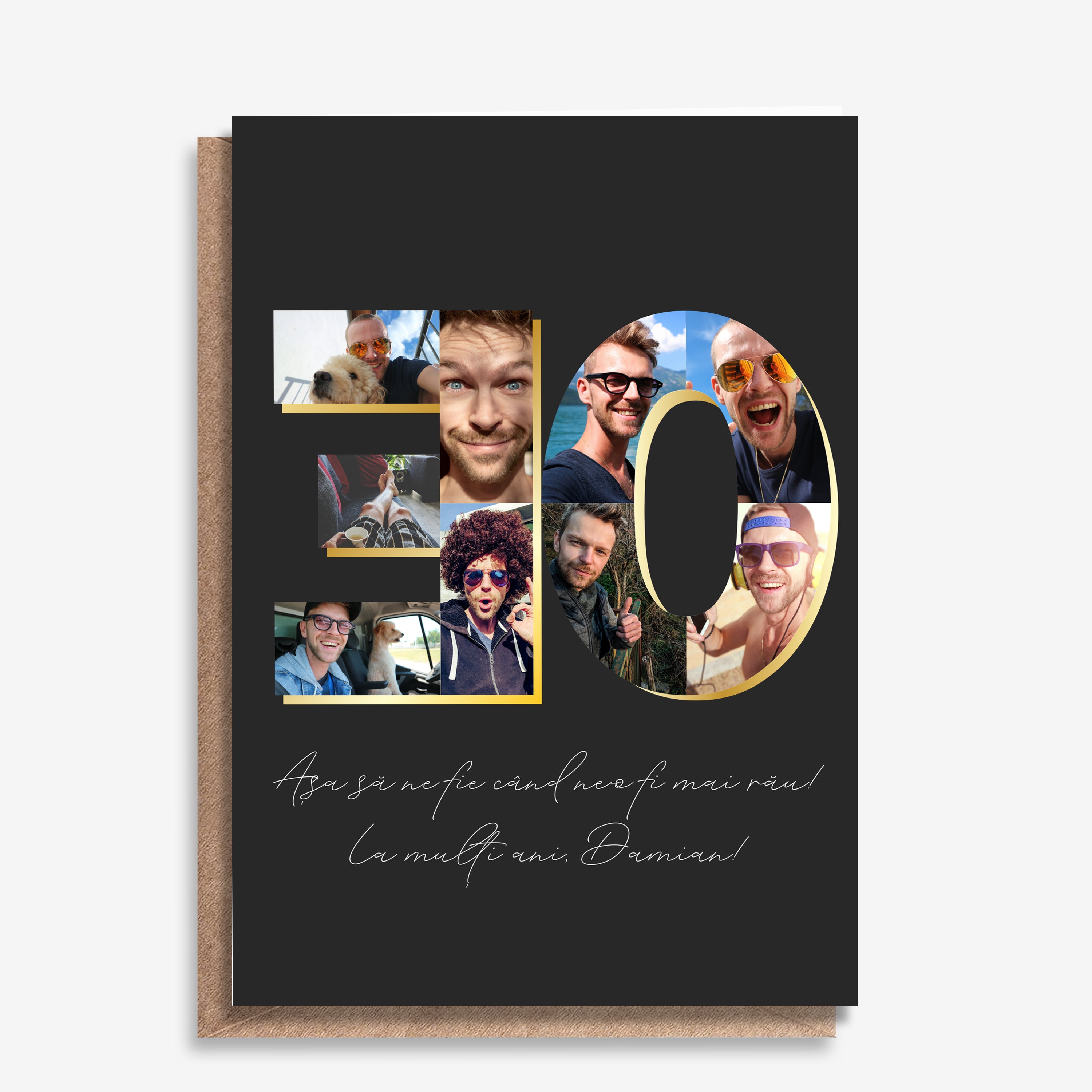 Felicitare la aniversarea a 30 de ani - colaj foto