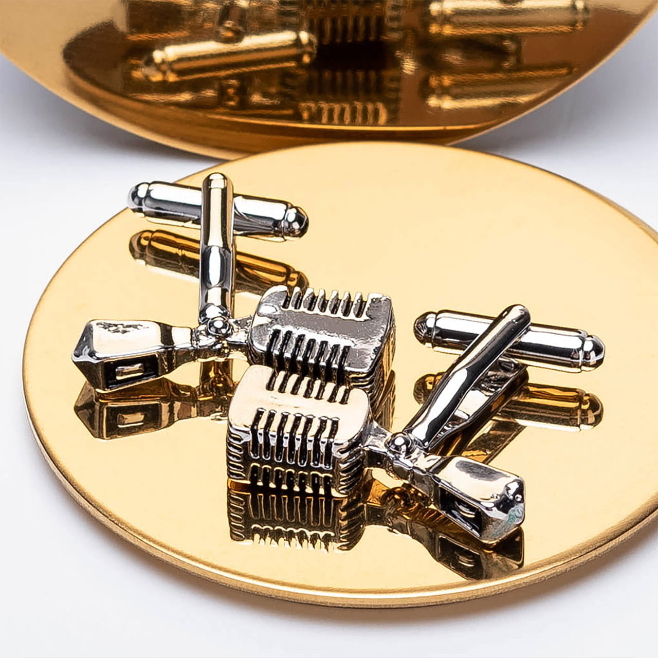 Spinki do mankietów dla muzyka Mikrofon prezent dla wokalisty prezent dla muzyka praktyczny prezent dla muzyka