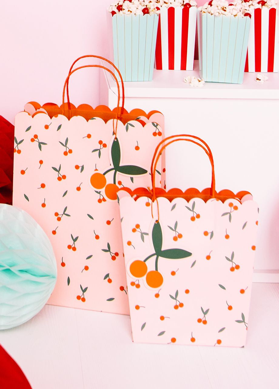 Pungă de cadou cu cireșe