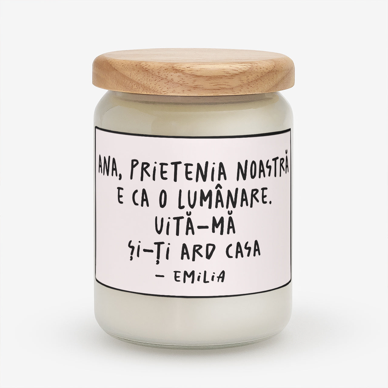 Personalizowana świeca dla przyjaciółki - śmieszny prezent dla przyjaciółki prezent dla przyjaciółki