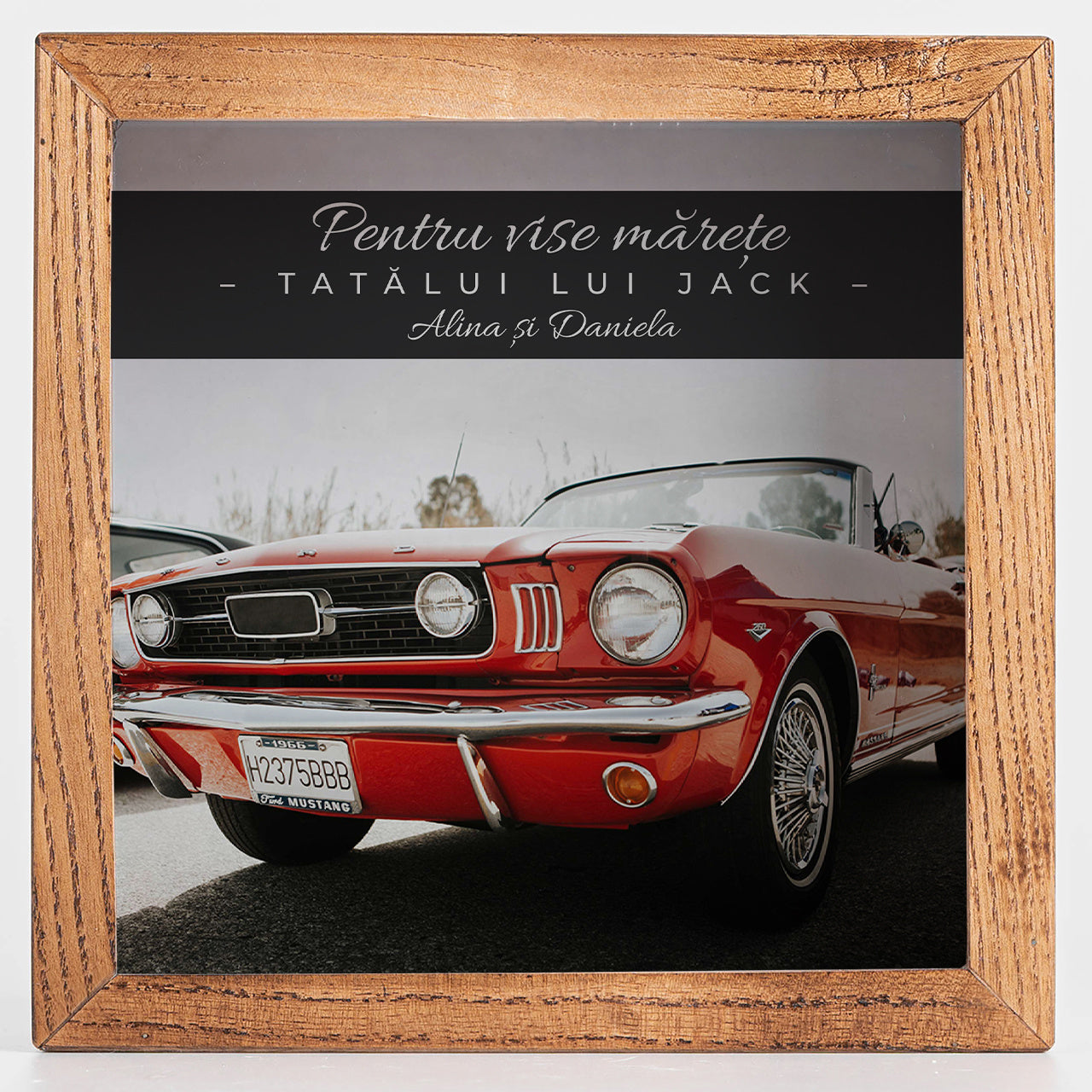 Skarbonka dla taty - skarbonka na marzenia skarbonka drewniana z szybką prezent dla taty