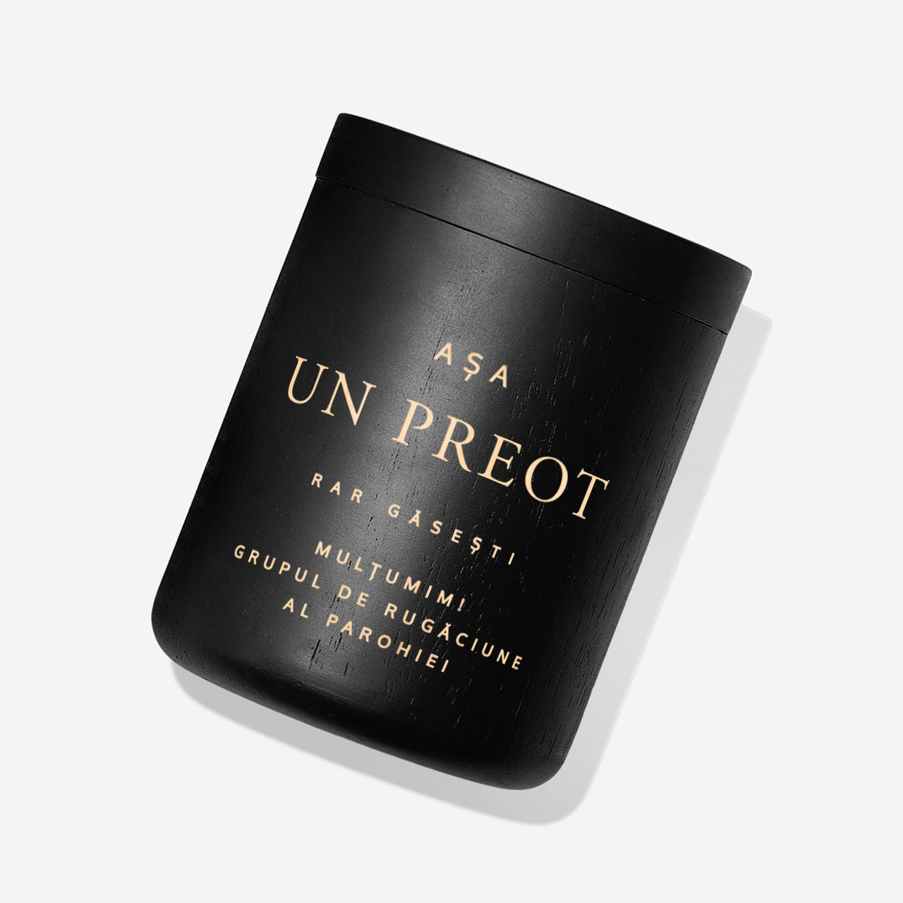 Lumânare gravată pentru preot - cadou de mulțumire