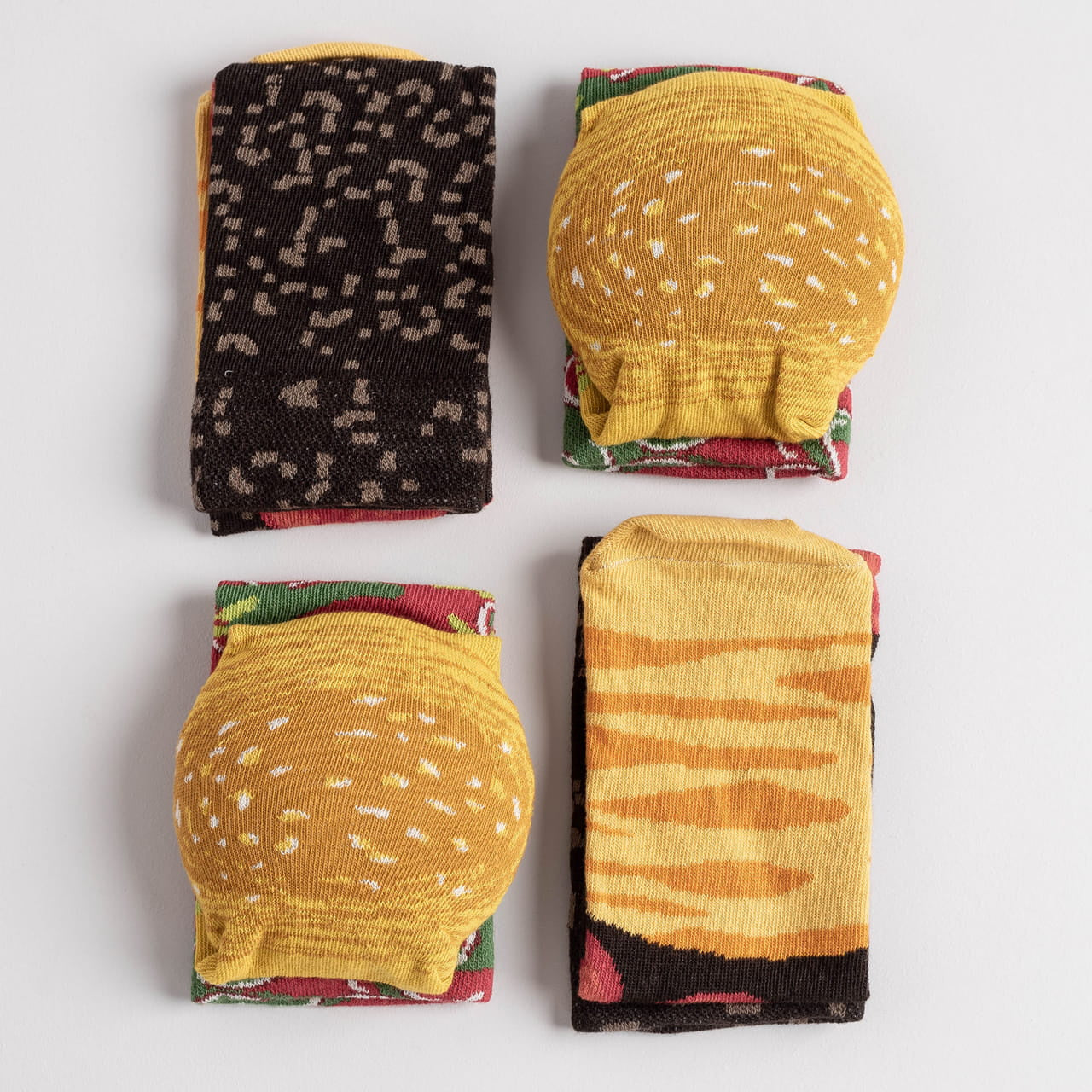 Skarpetki hamburger męskie 2 pary skarpetki na dzień chłopaka prezent dla chłopaka