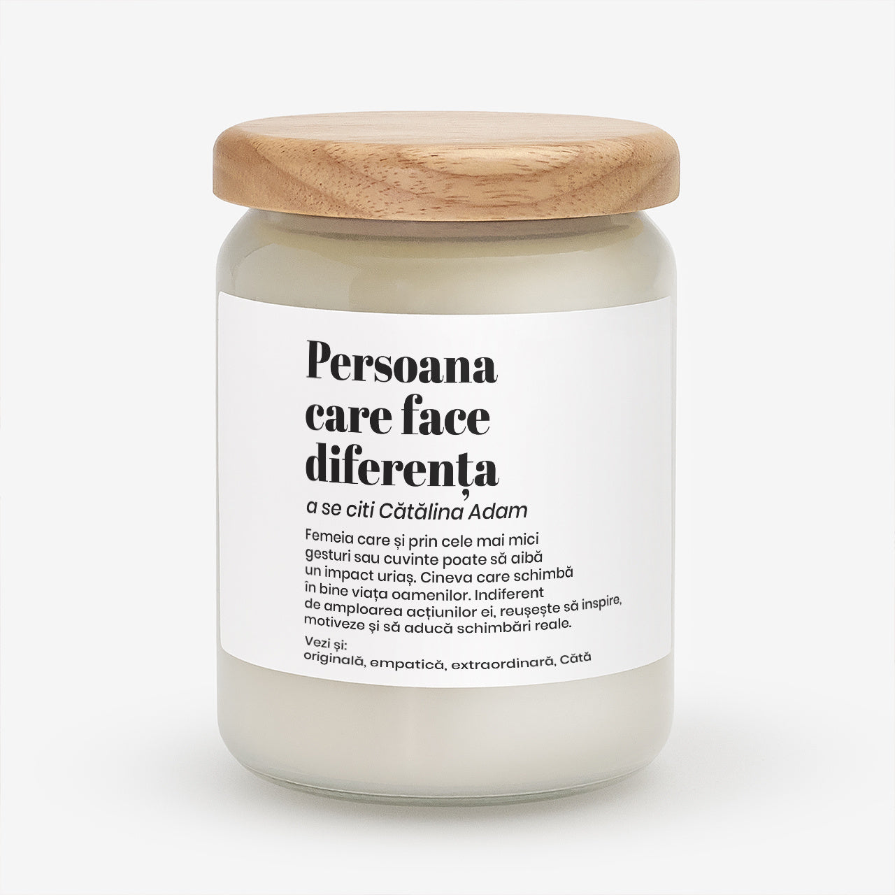 Wyjątkowa świeca dla wyjątkowej osoby prezent dla wyjątkowej osoby świeca personalizowana