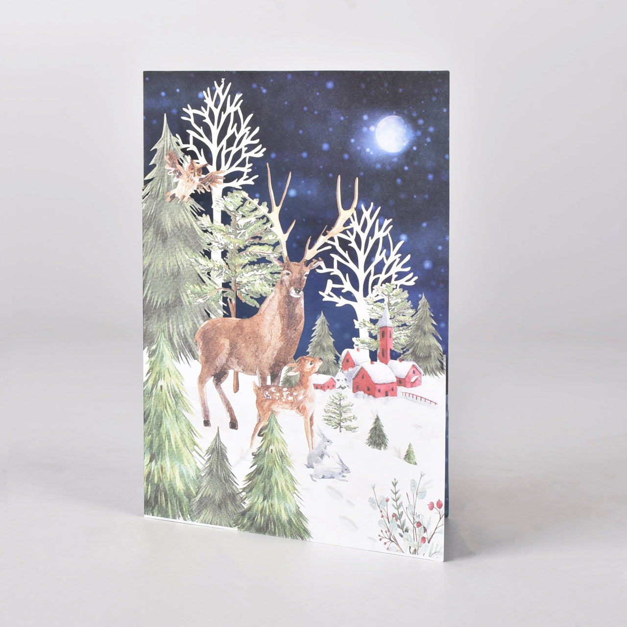 Świąteczna Kartka Zimowa upominek na Święta kartka na Boże Narodzenie kartka świąteczna