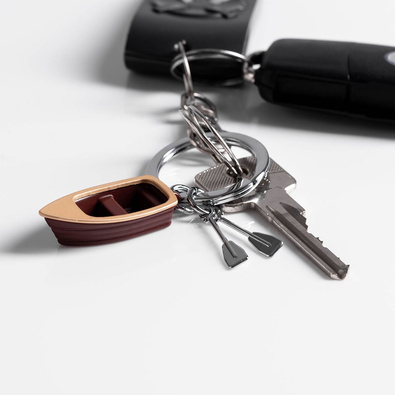 Brelok Łódka prezent dla wędkarza brelok dla wędkarza gadżety dla wędkarza prezent dla wędkarza na urodziny