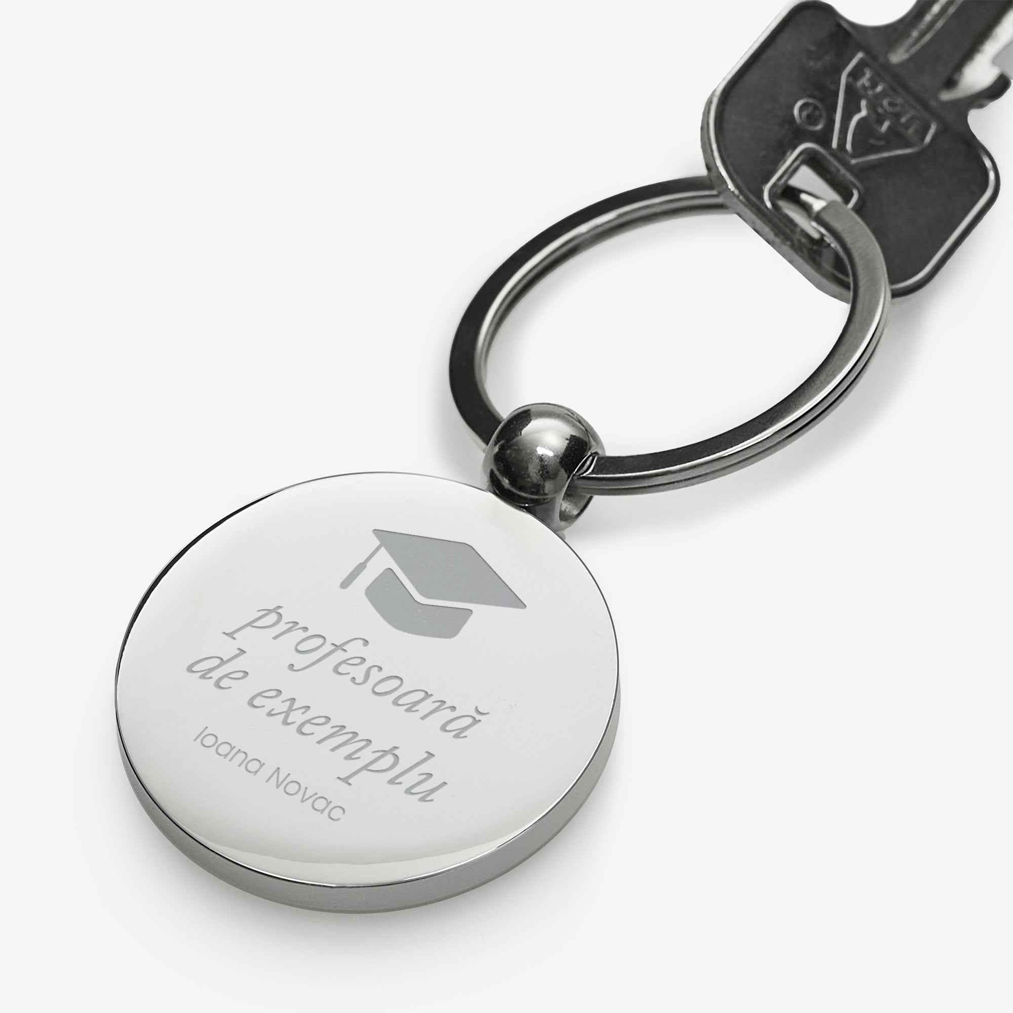 Breloczek dla nauczyciela - Biret prezent na dzień nauczyciela breloczek z grawerem personalizowany brelok