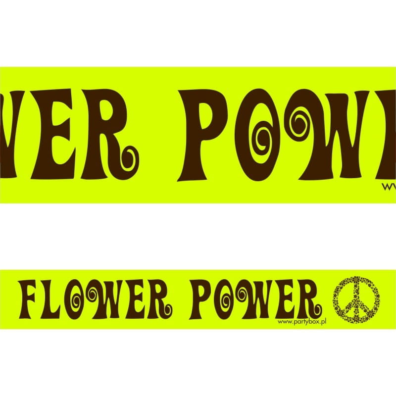 Bandă de petrecere FLOWER POWER