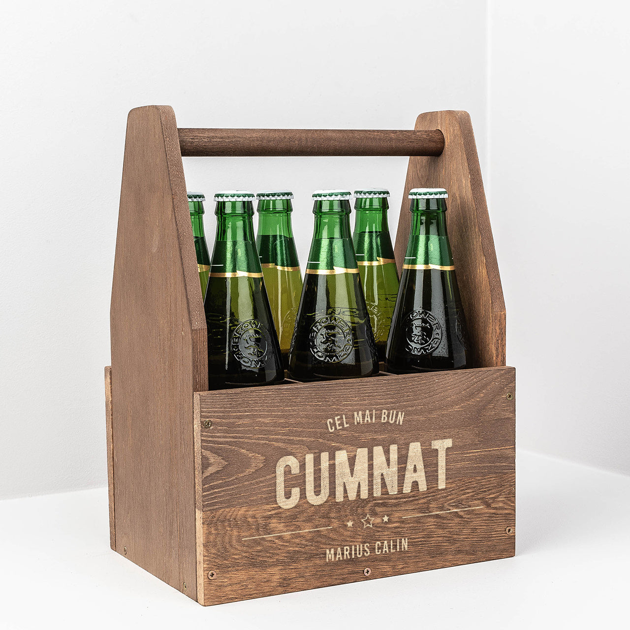 Nosidło na piwo z grawerem - prezent dla szwagra skrzynka na piwo prezent dla szwagra na urodziny