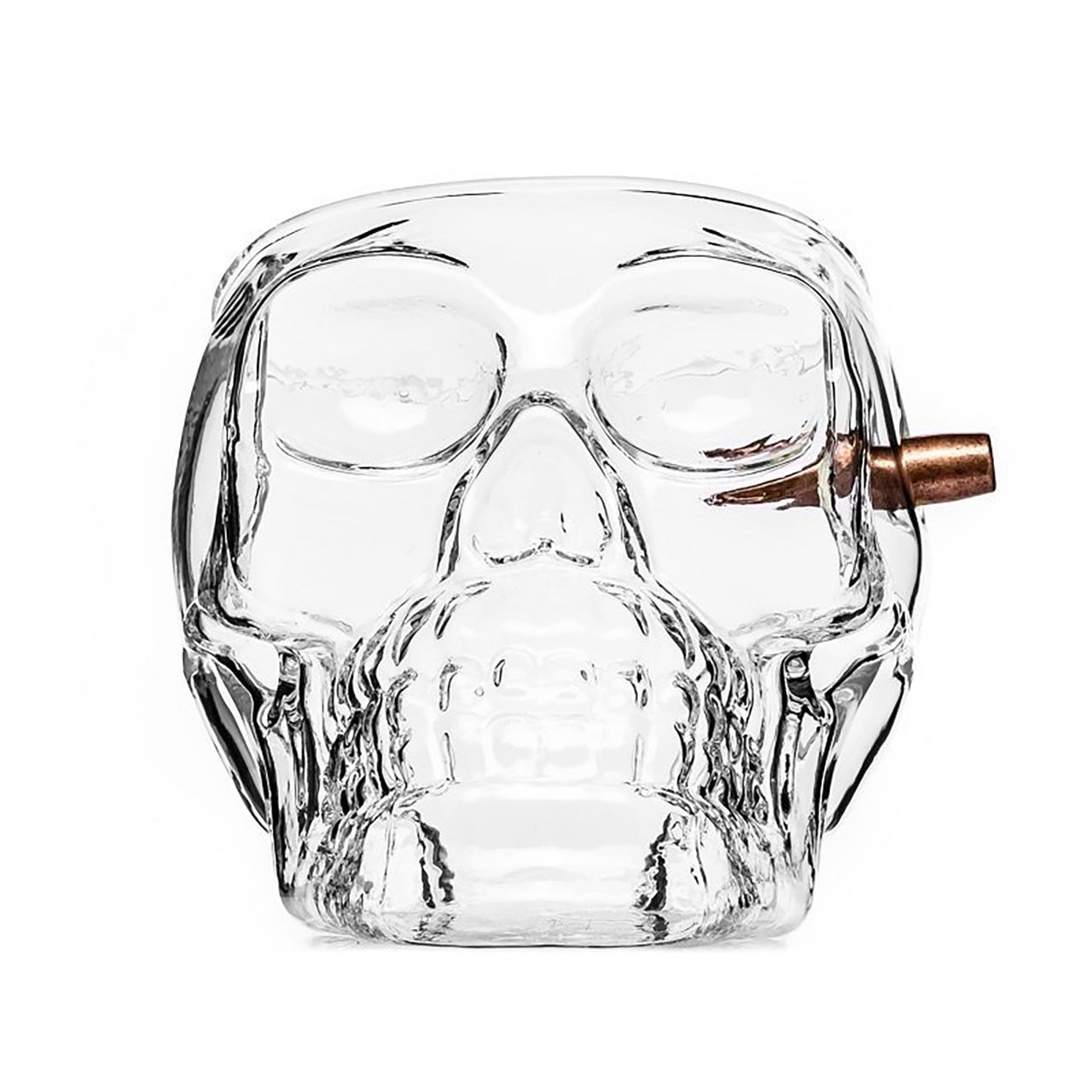 Pahar pentru whisky în formă de craniu