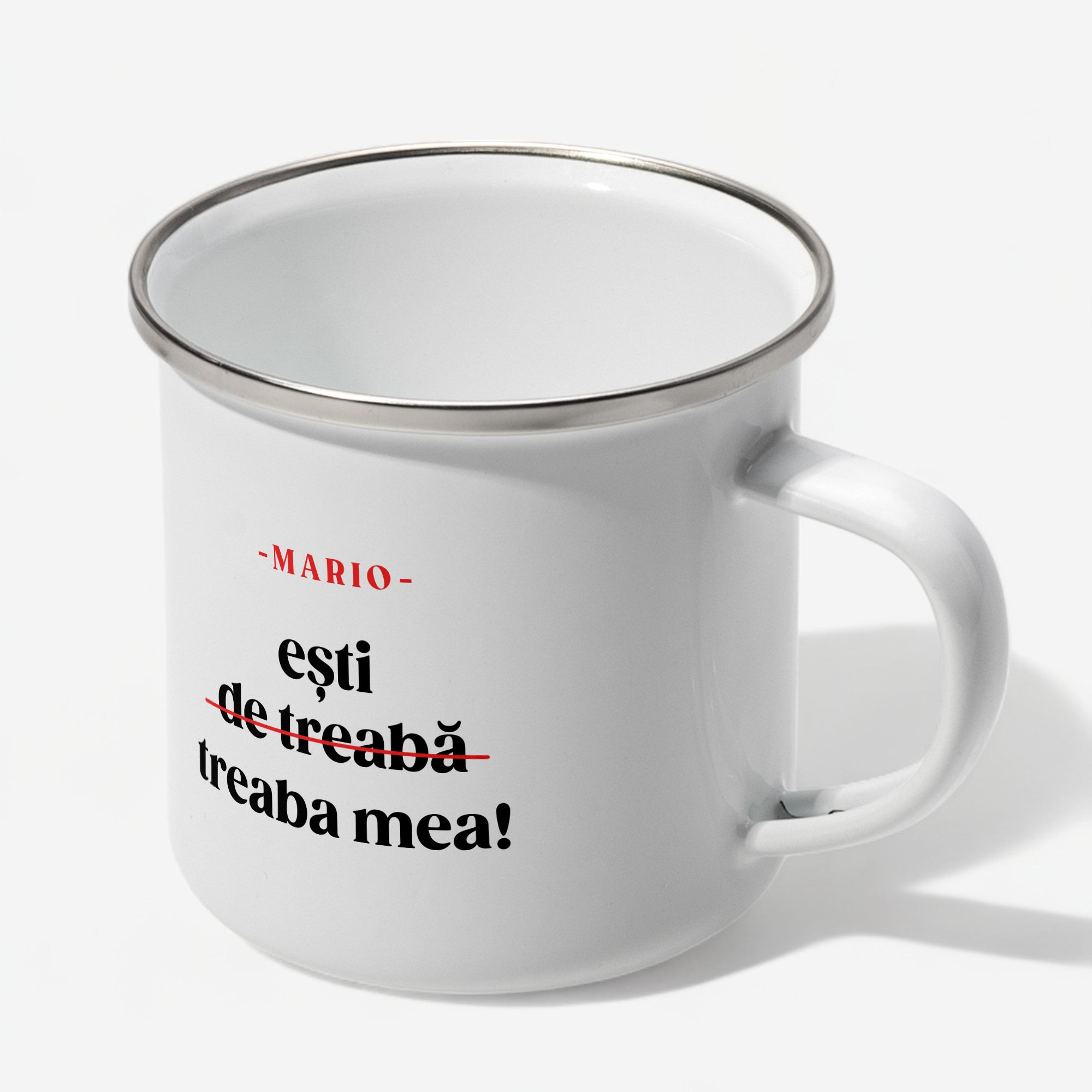 Emaliowany kubek dla chłopaka - Jesteś Swój Chłop kubek personalizowany dla chłopaka kubek na Dzień Chłopaka