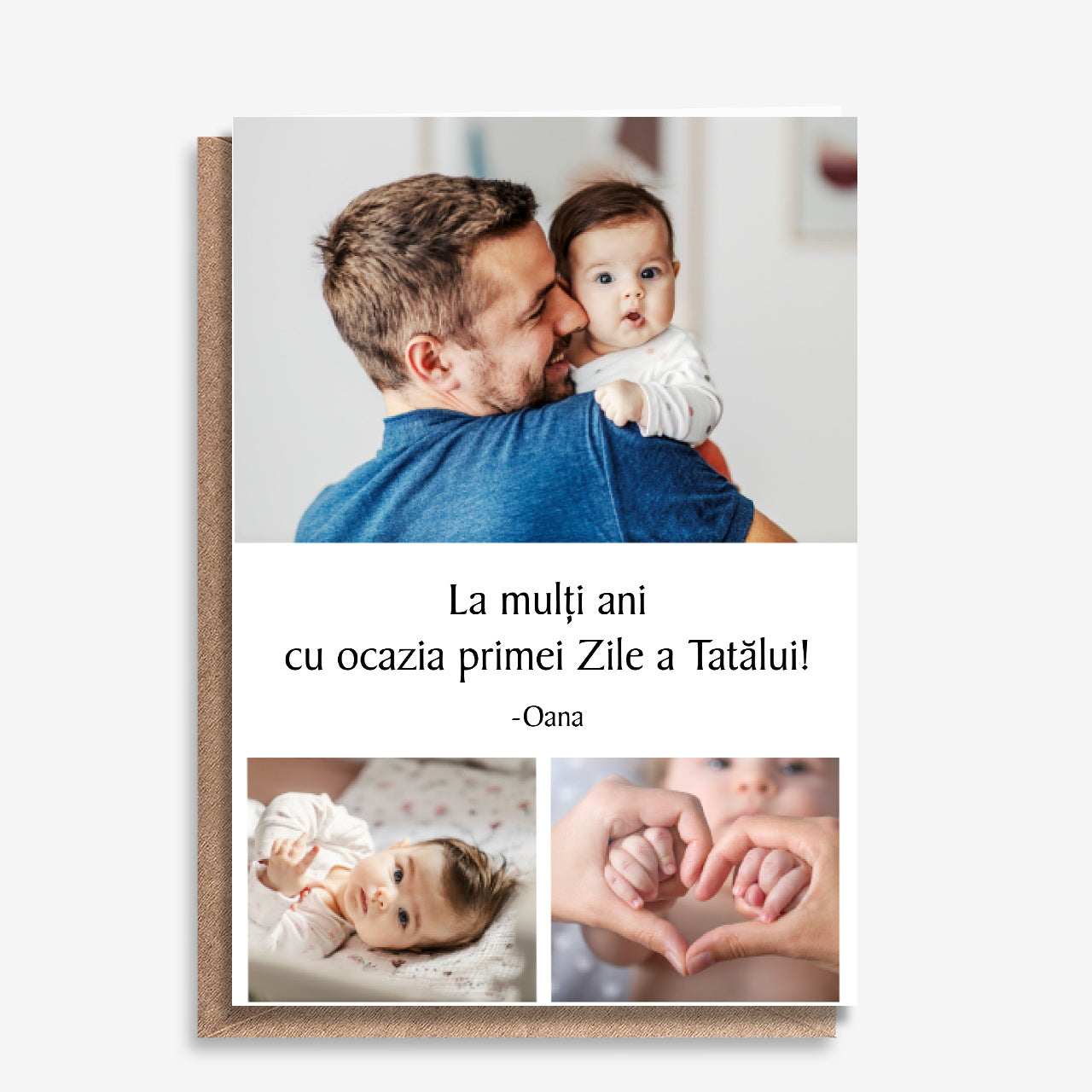 Felicitare personalizată pentru prima Zi a Tatălui