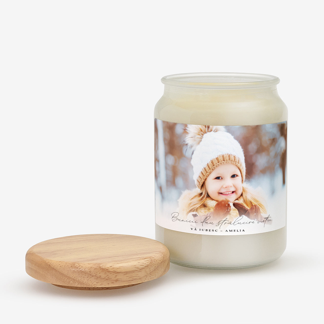 Świeca personalizowana na Dzień Babci i Dziadka świeczka dla babci i dziadka prezent na Dzień Babci i Dziadka