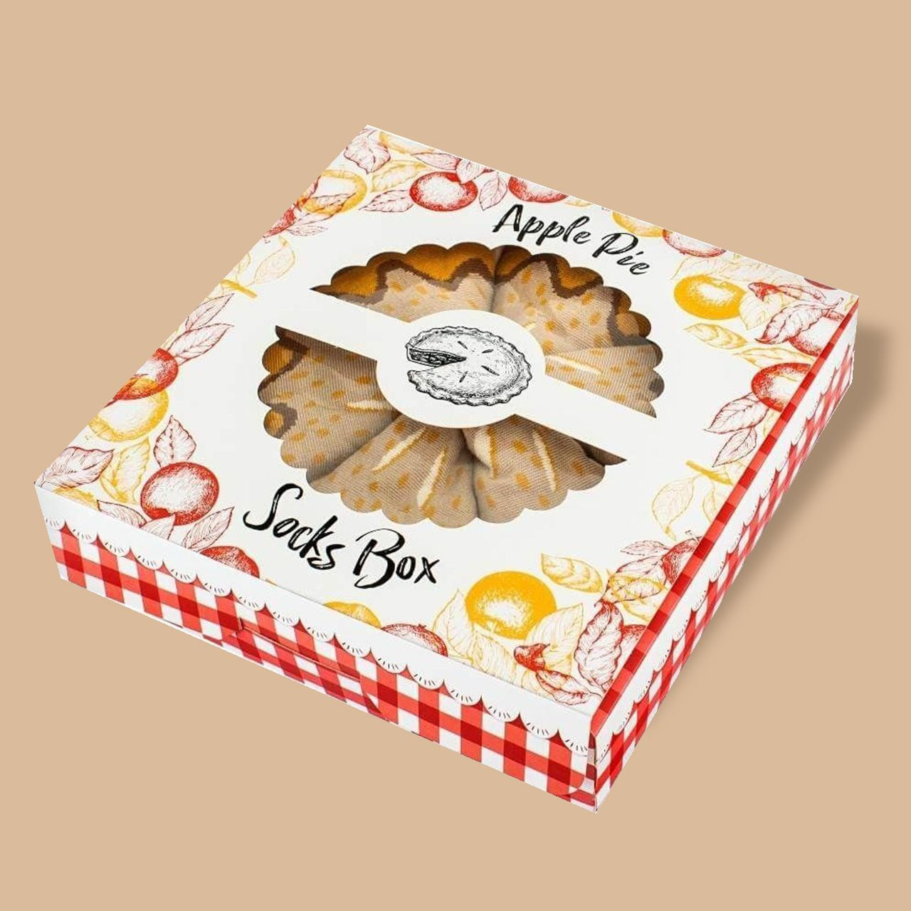 Wesołe skarpetki damskie Szarlotka śmieszne skarpetki damskie prezent dla dziewczyny prezent dla niej