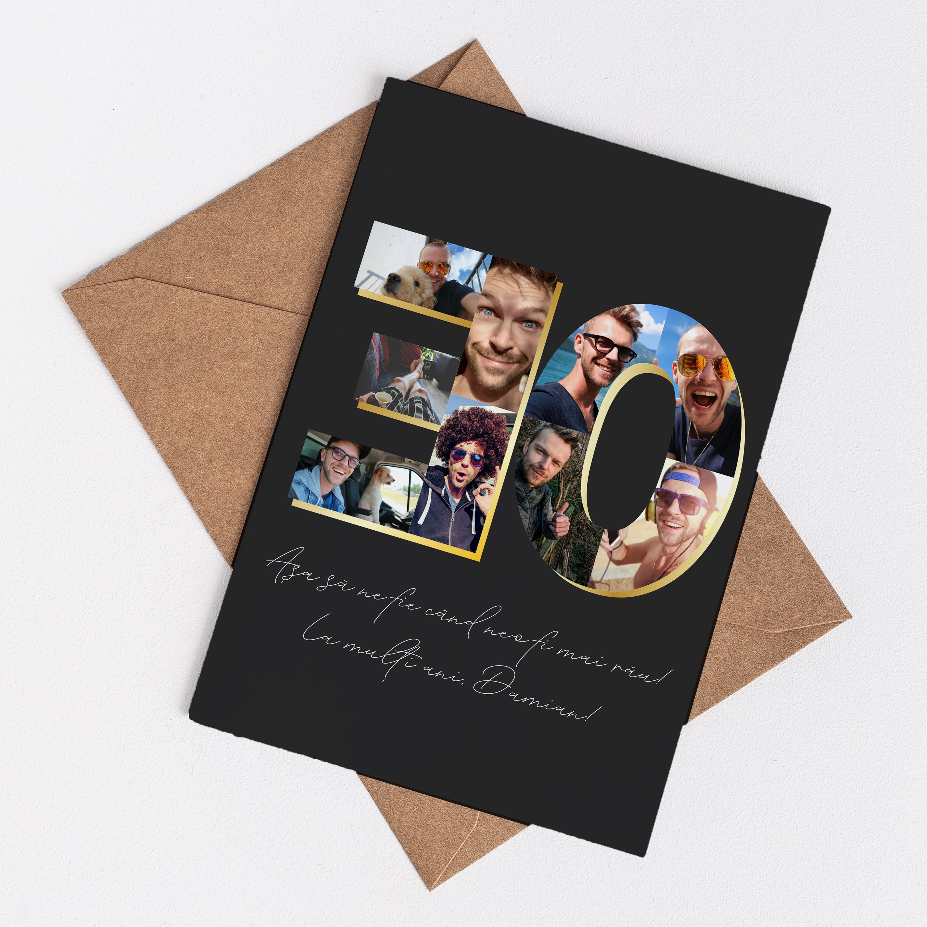 Felicitare la aniversarea a 30 de ani - colaj foto