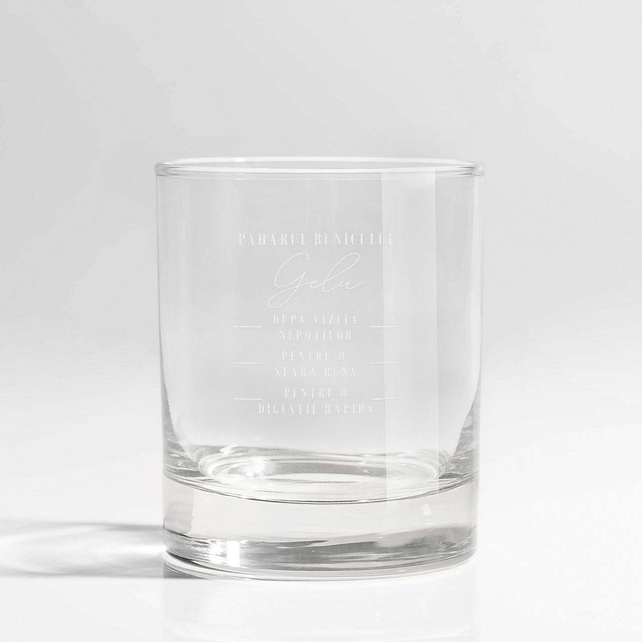 Pahar personalizat de whisky - Scară - cadou pentru bunic