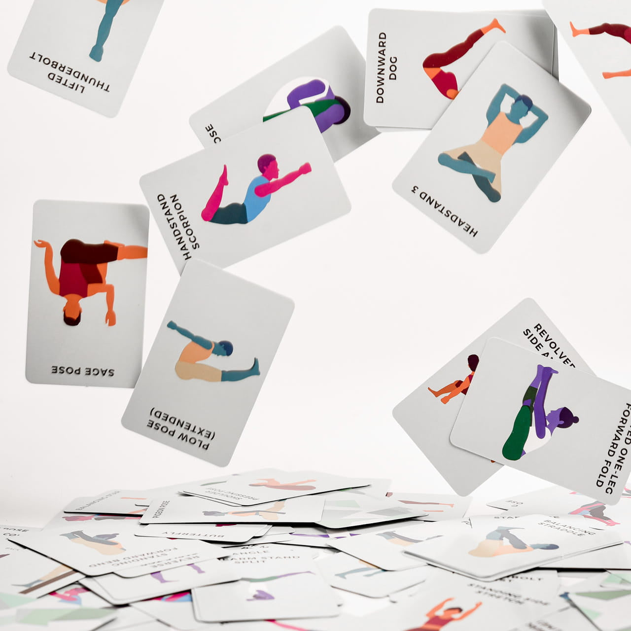 Karty JOGA prezent dla joginki karty do jogi karty z pozycjami jogi