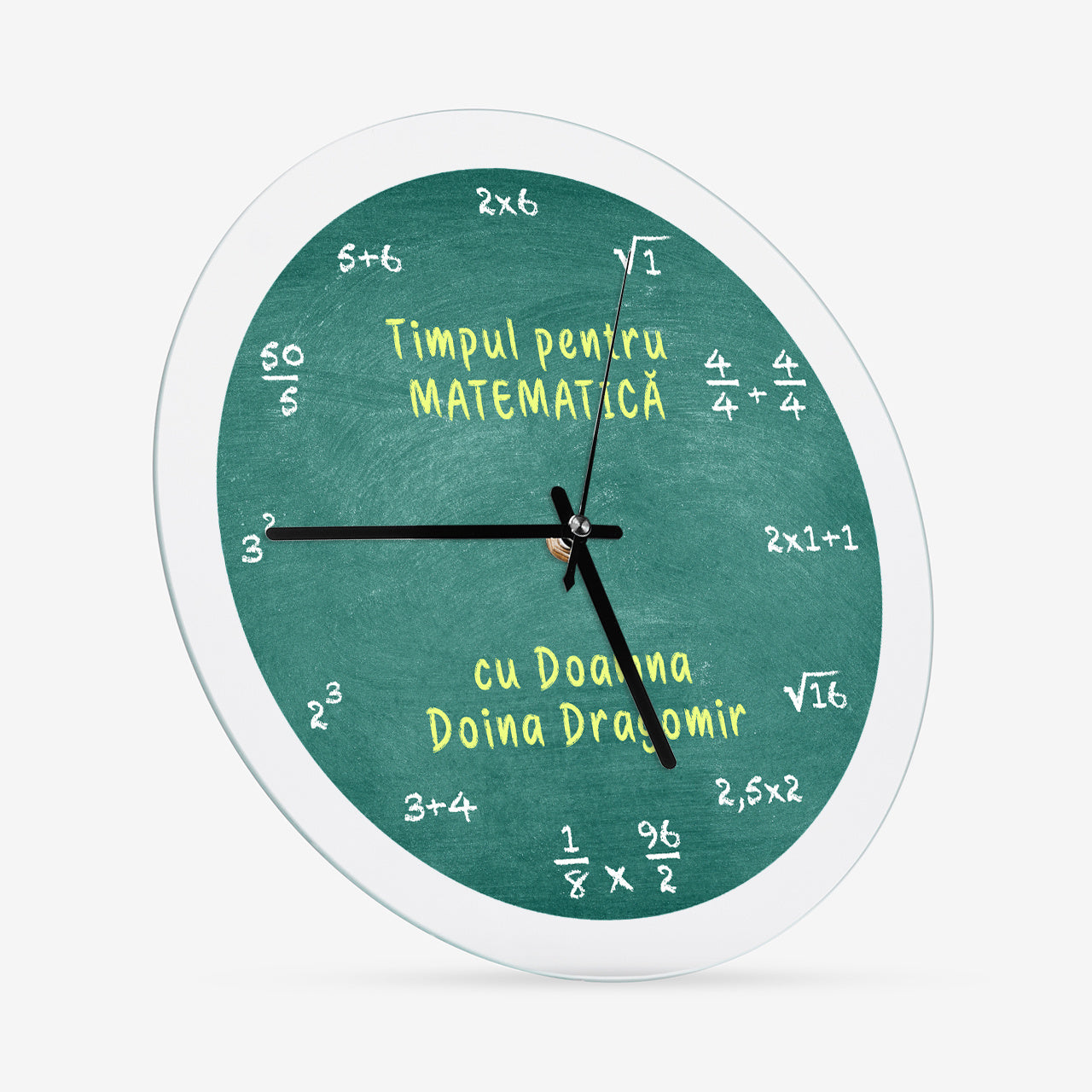 Ceas pentru profesoara de matematică - ceas matematic
