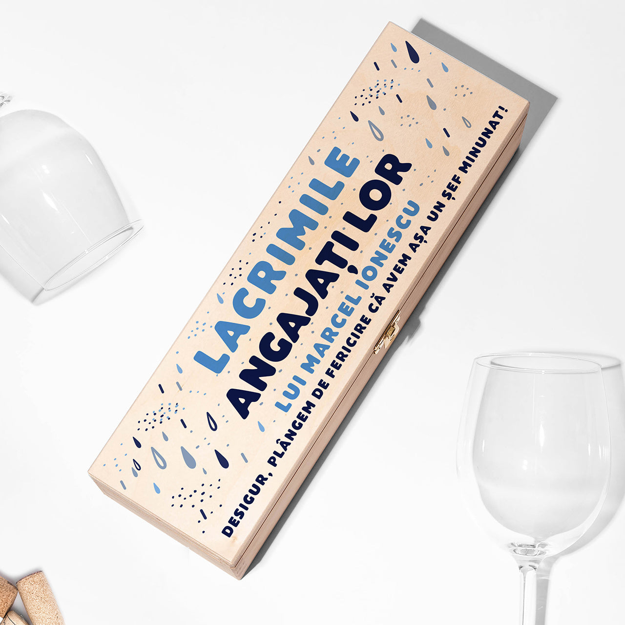 Cutie pentru vodcă cu mesaj amuzant – cadou pentru șef