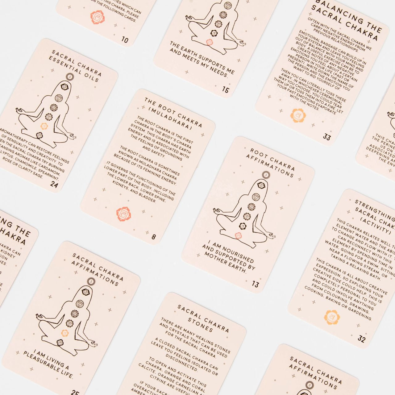 Carduri chakre - cadou pentru persoanele care meditează