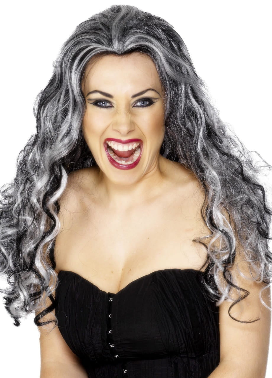Perucă de Halloween VAMPIRIȚĂ căruntă perucă