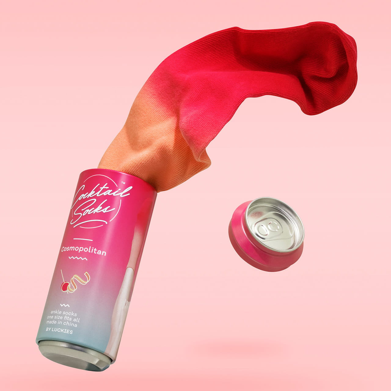 Kolorowe skarpetki damskie Cospolitan skarpetki w puszce skarpetki kolorowe prezent na dzień kobiet