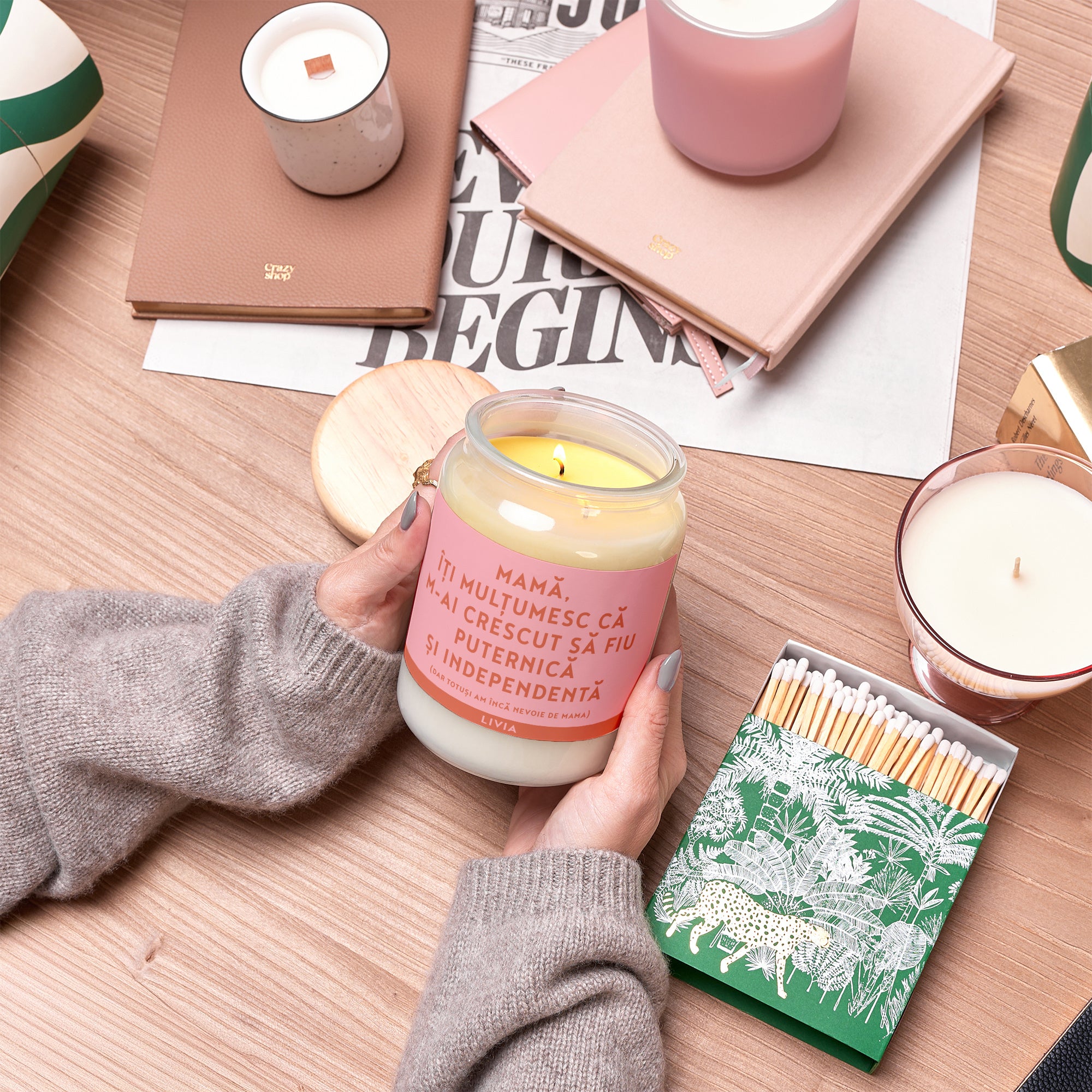 Świeczka z personalizacją dla mamy – dziękuję świeczka zapachowa na prezent dla mamy