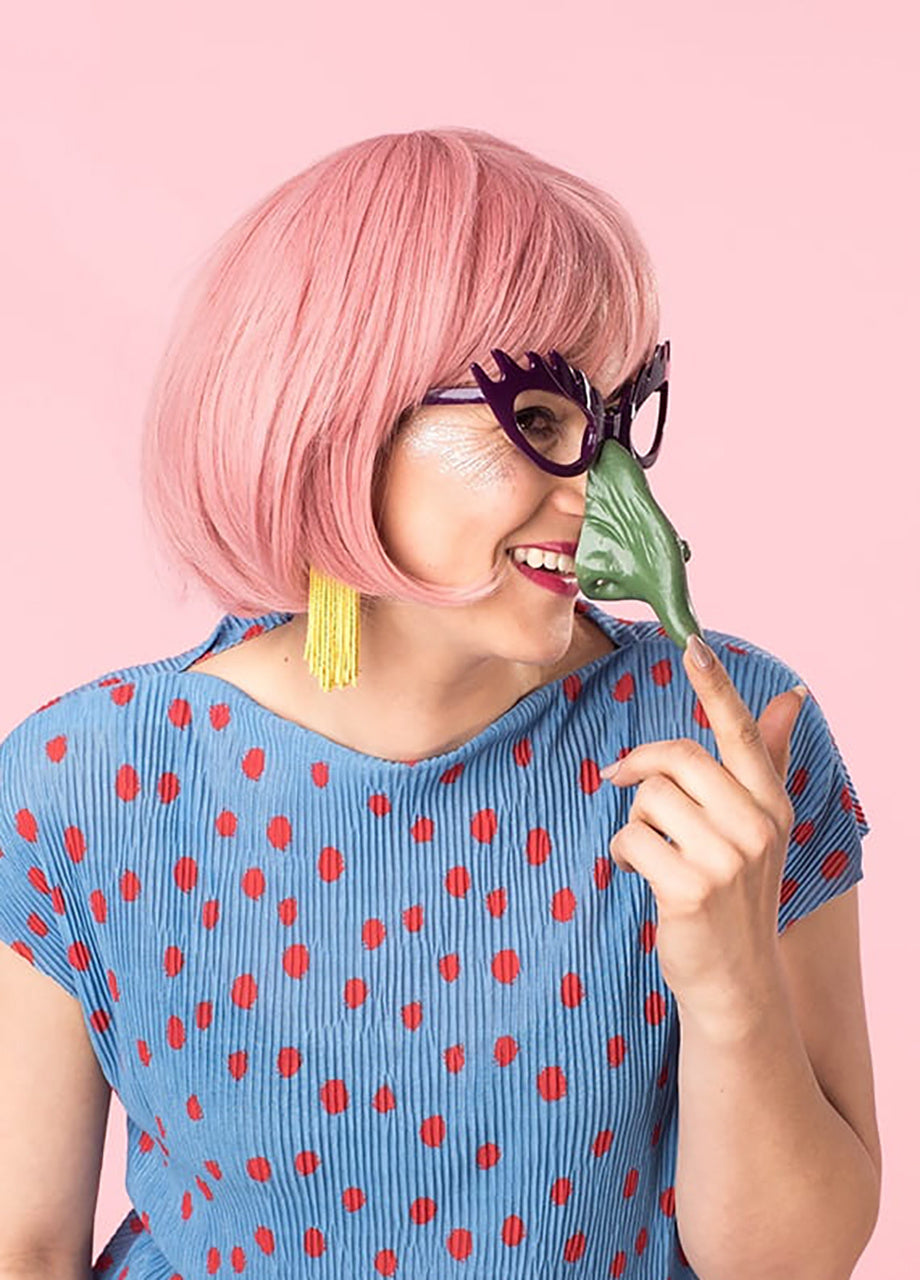 Ochelari cu nosem VRĂJITOARE accesoriu pentru costumului de Halloween