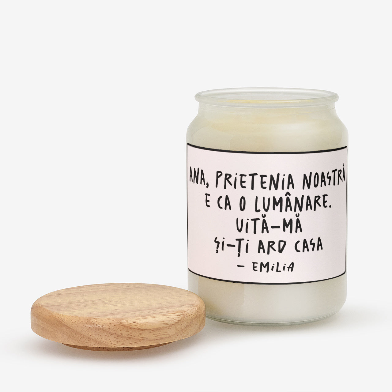 Personalizowana świeca dla przyjaciółki - śmieszny prezent dla przyjaciółki prezent dla przyjaciółki