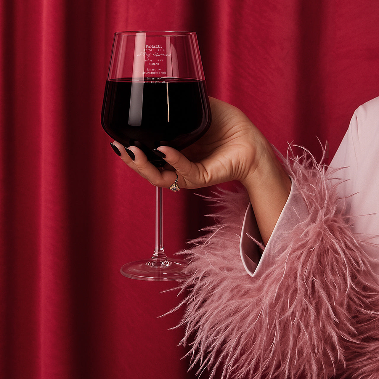 Personalizowany kieliszek do wina XXL - prezent dla wychowawczyni na koniec roku prezent na zakończenie roku