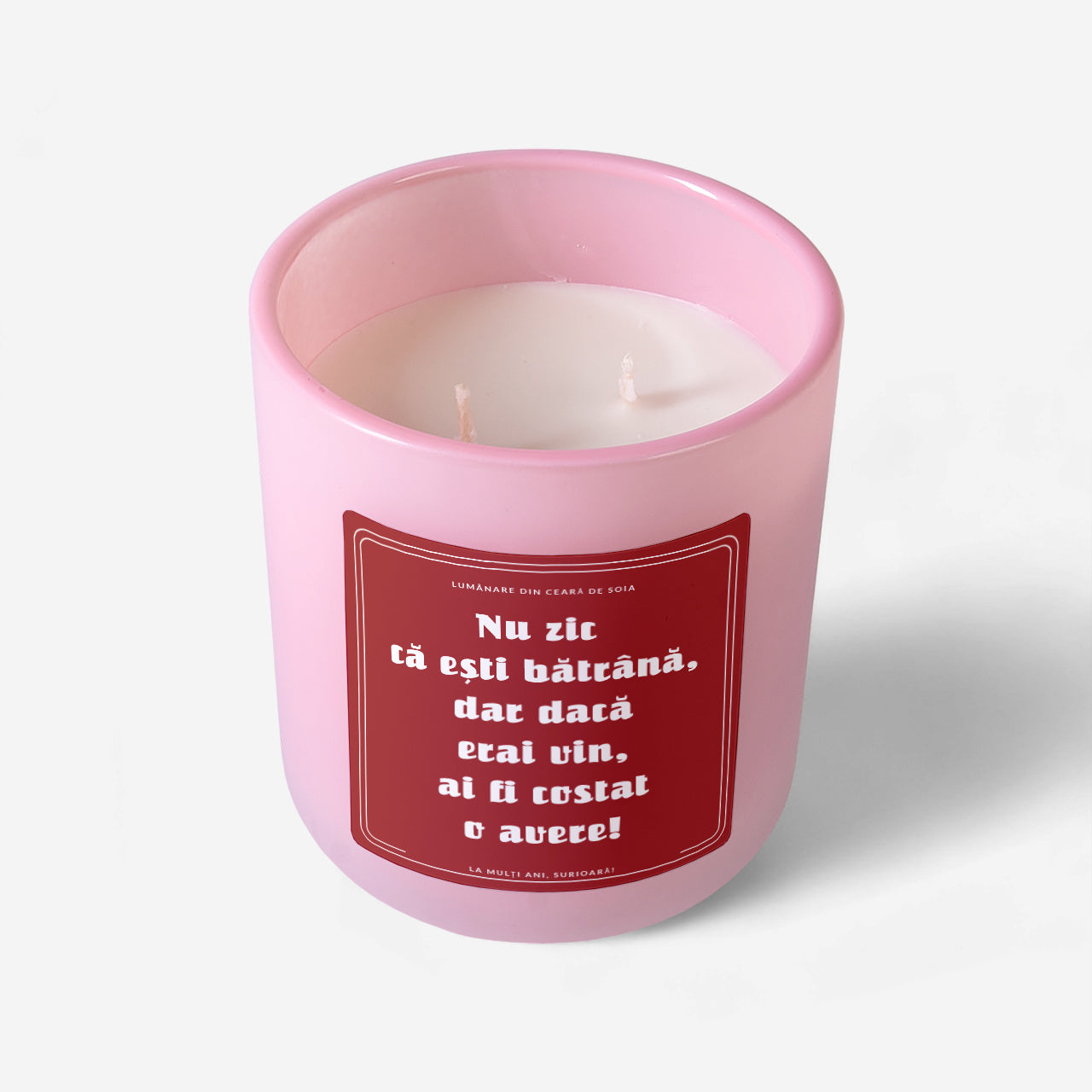 Lumânare în pahar – cadou pentru soră