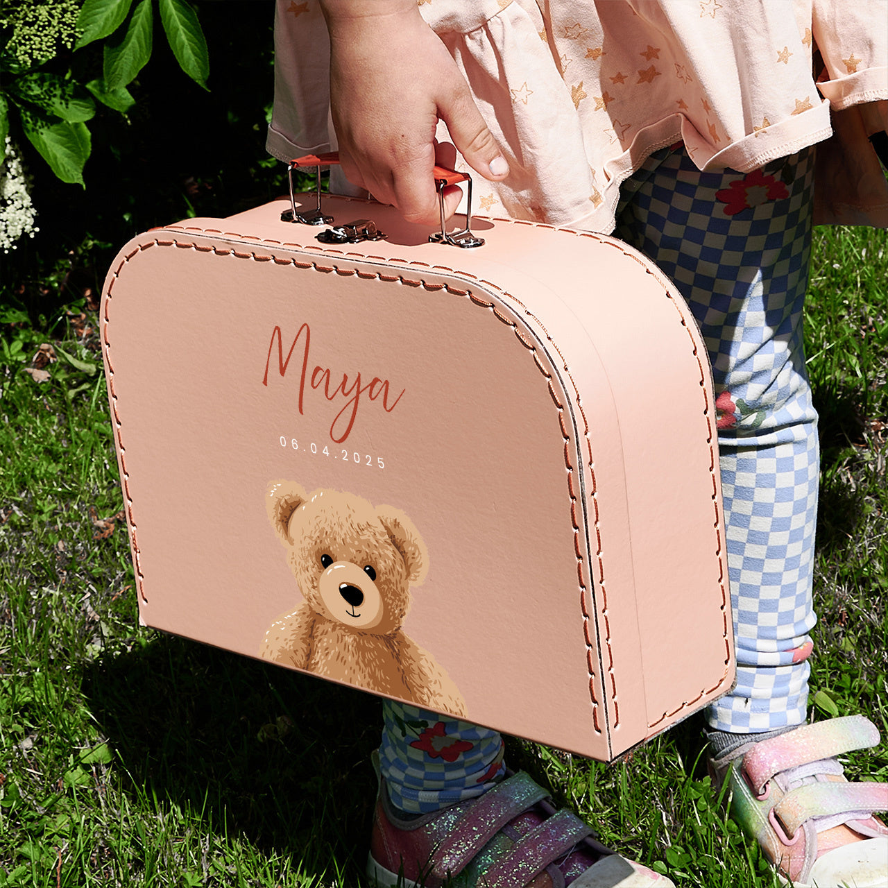 Personalizowany kuferek z misiem dla dziecka