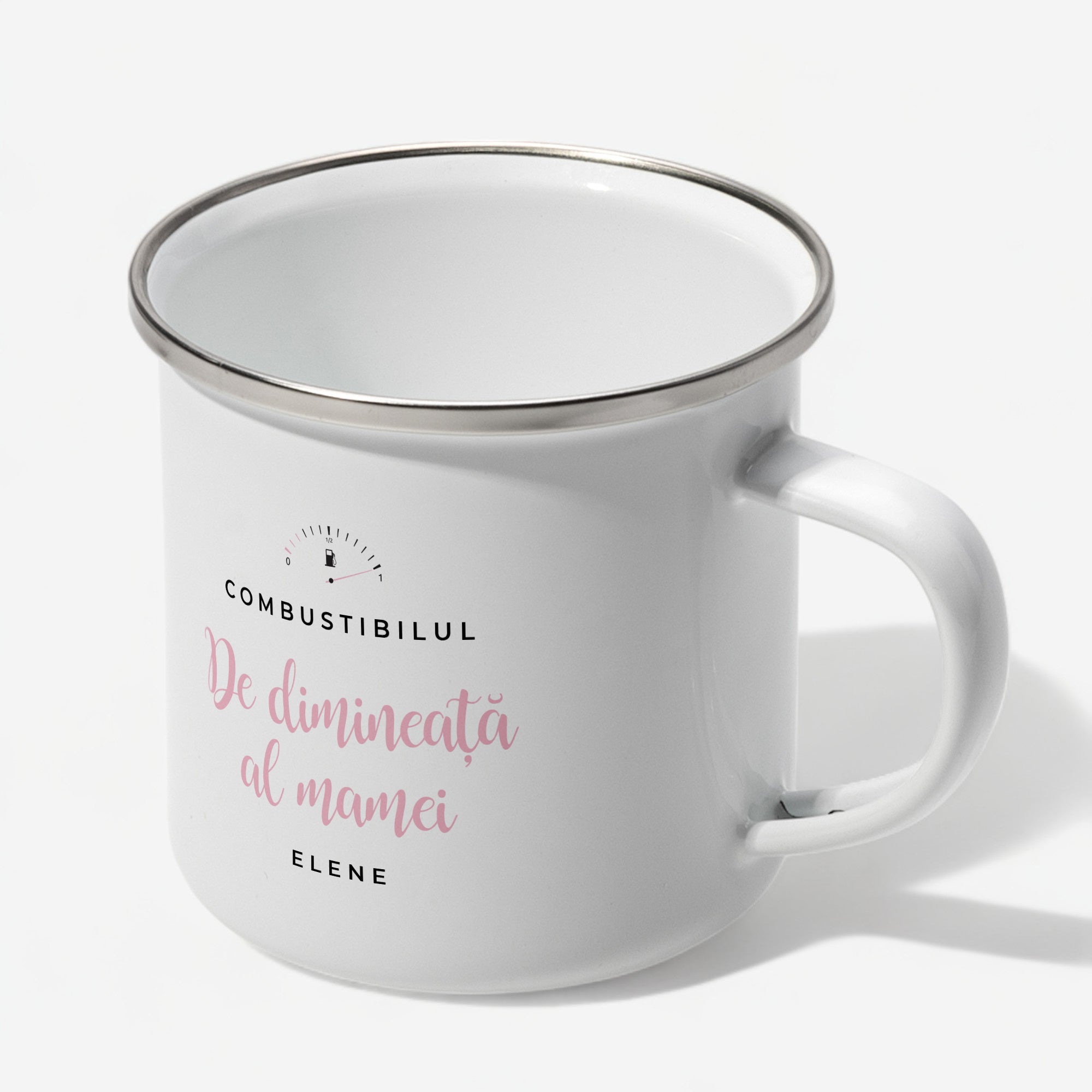 Emaliowany kubek dla mamy - Paliwo Mamy prezent na dzień mamy personalizowany kubek