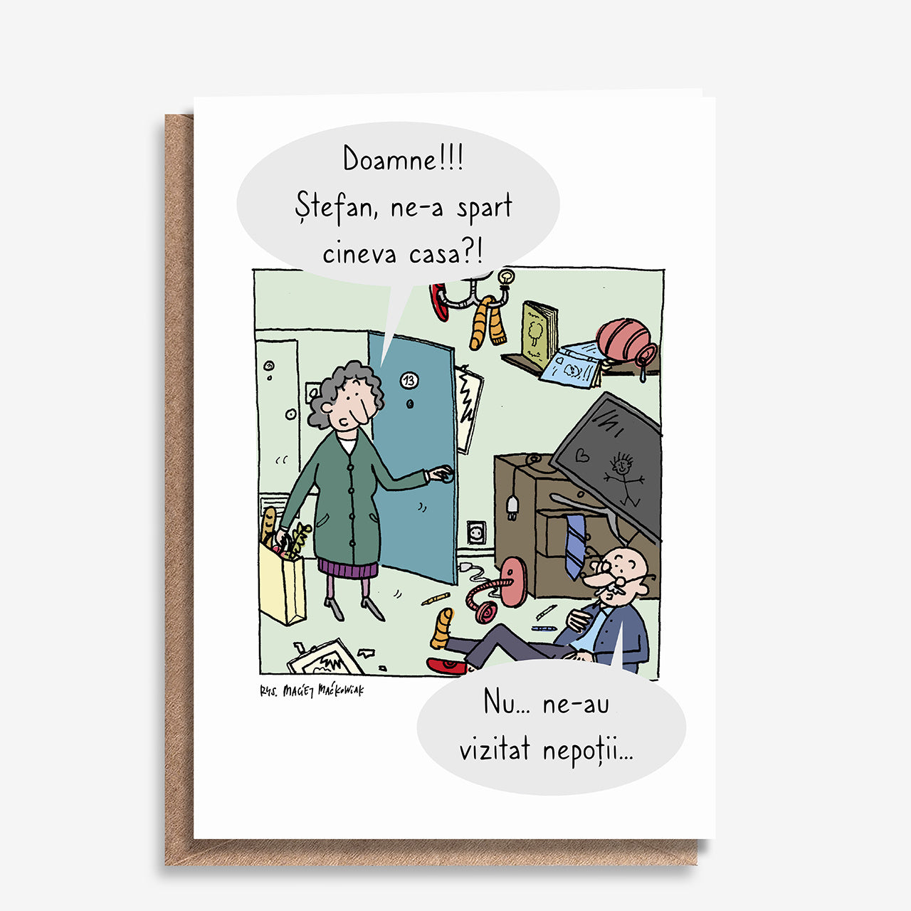 Kartka z życzeniami dla Babci i Dziadka kartka na Dzień Babci i Dziadka upominek dla babci i dziadka