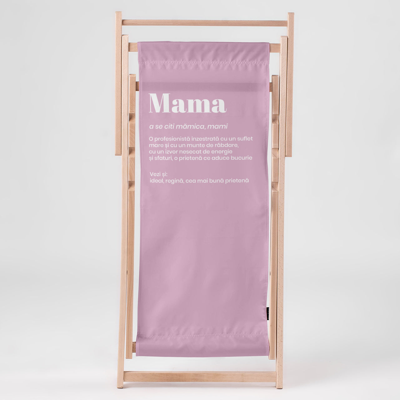 Șezlong de grădină personalizat – Definiție – cadou de ziua mamei