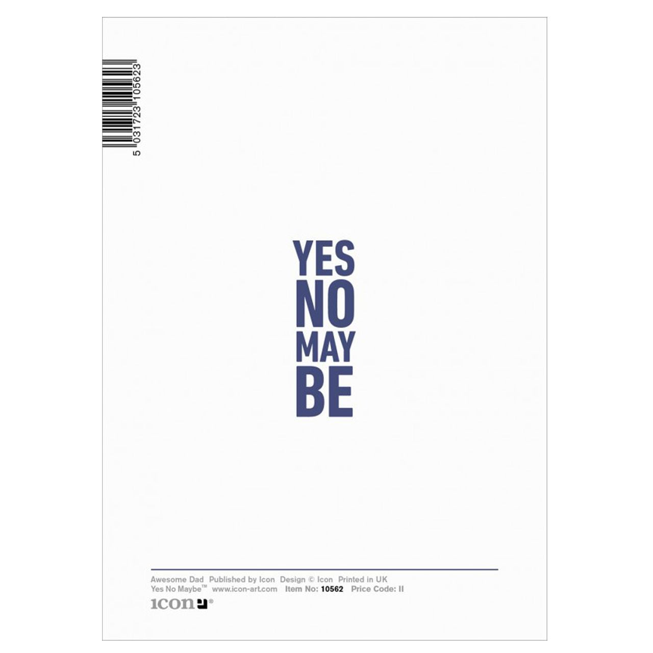 Kartka dla taty - Awesome Dad kartka na dzień taty upominek na dzień taty upominek dla taty