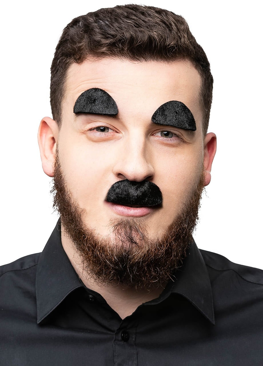 Mustață falsă și brwi CHARLIE CHAPLIN