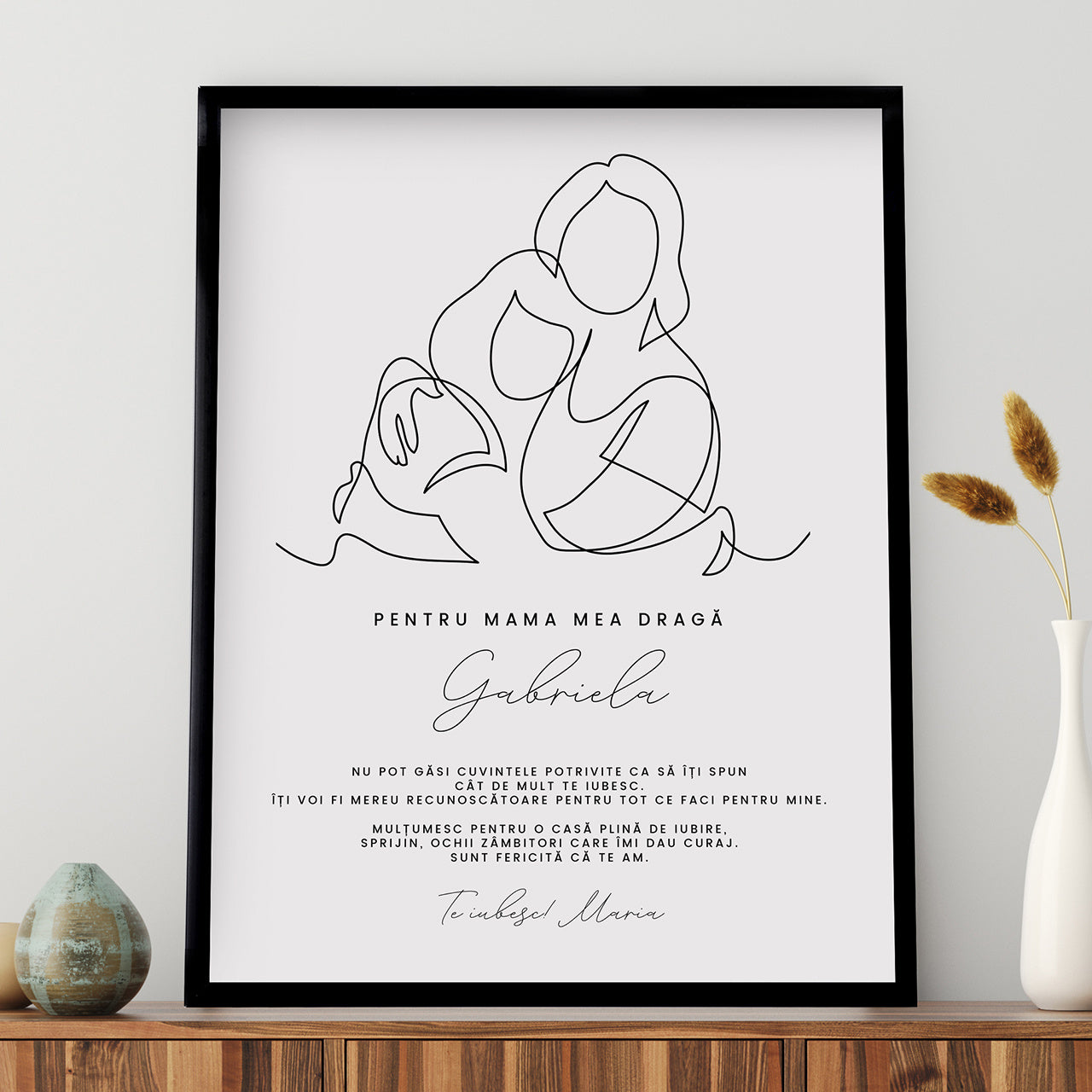 Plakat z okazji Dnia Mamy - prezent od córki plakat na dzień mamy prezent na dzień mamy prezent dla mamy