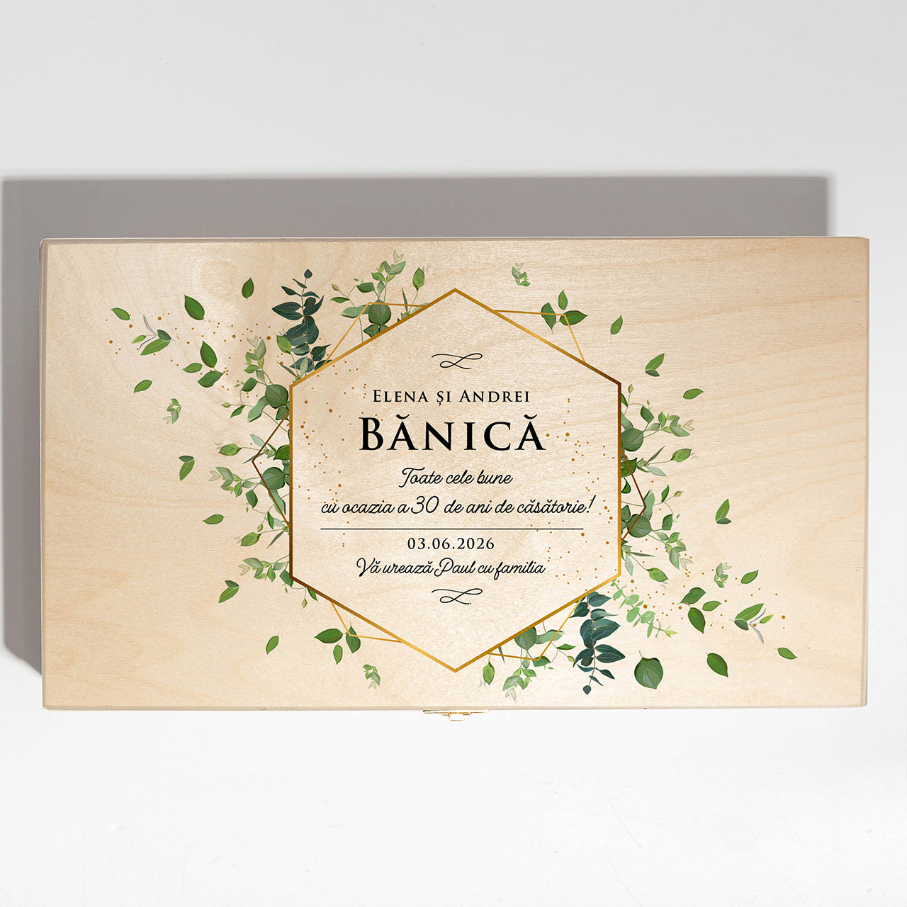 Skrzynka na wino z dedykacją - elegancki prezent na ślub prezent dla pary młodej prezent dla nowożeńców