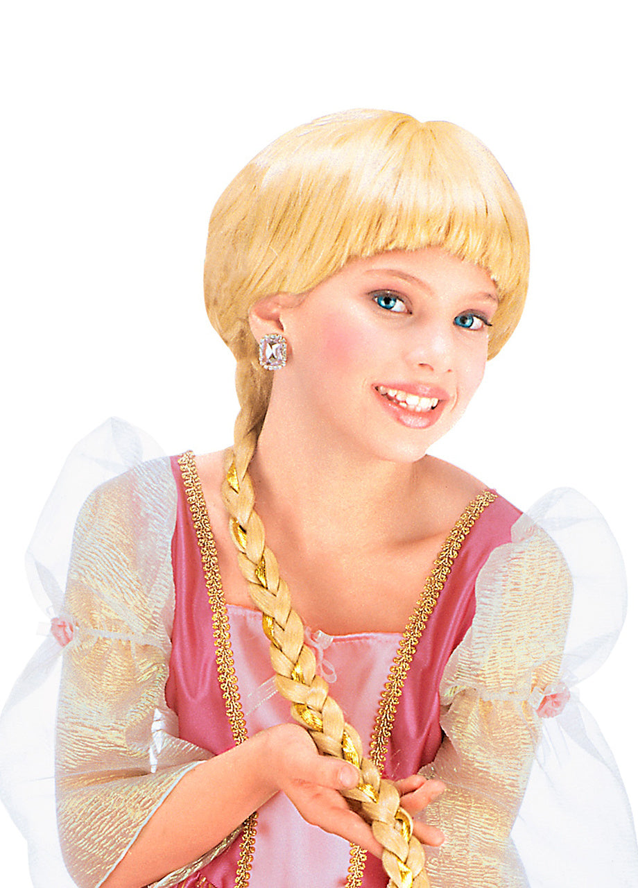 Perucă ROSZPUNKA lung cosiță blond