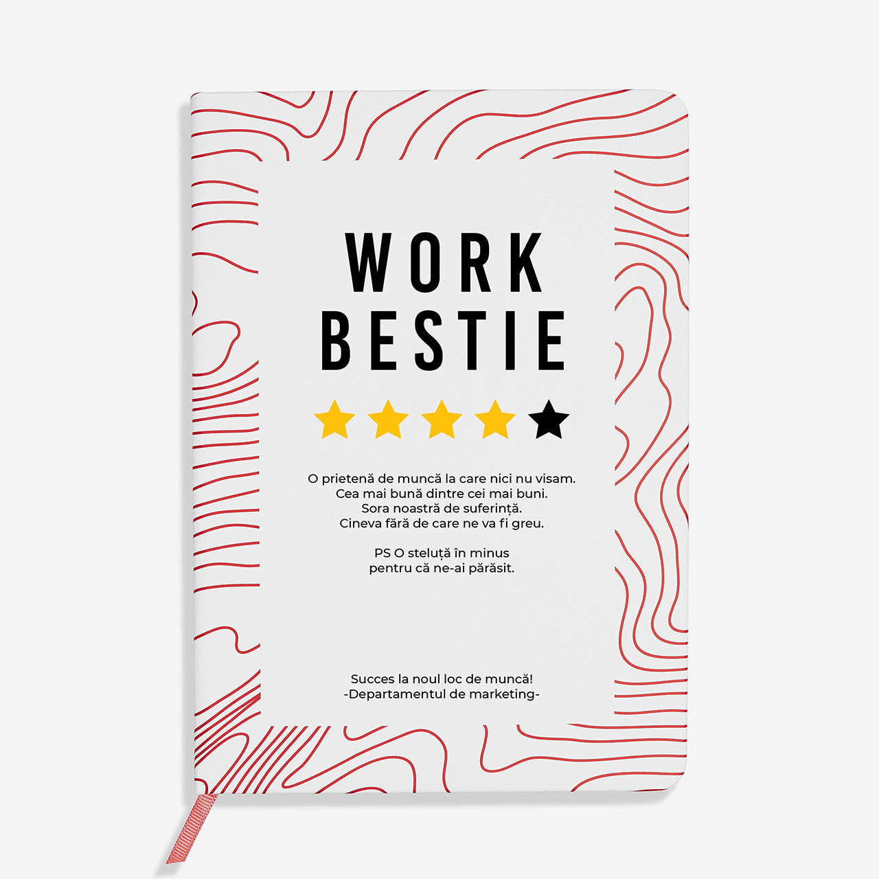 Notes personalizowany Work Bestie prezent z okazji odejścia z pracy personalizowany notatnik prezent dla koleżanki