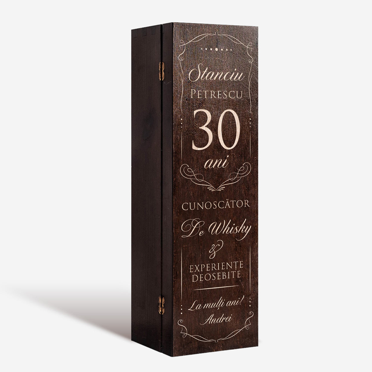 Cutie gravată pentru whisky - cadou pentru el, la 30 de ani